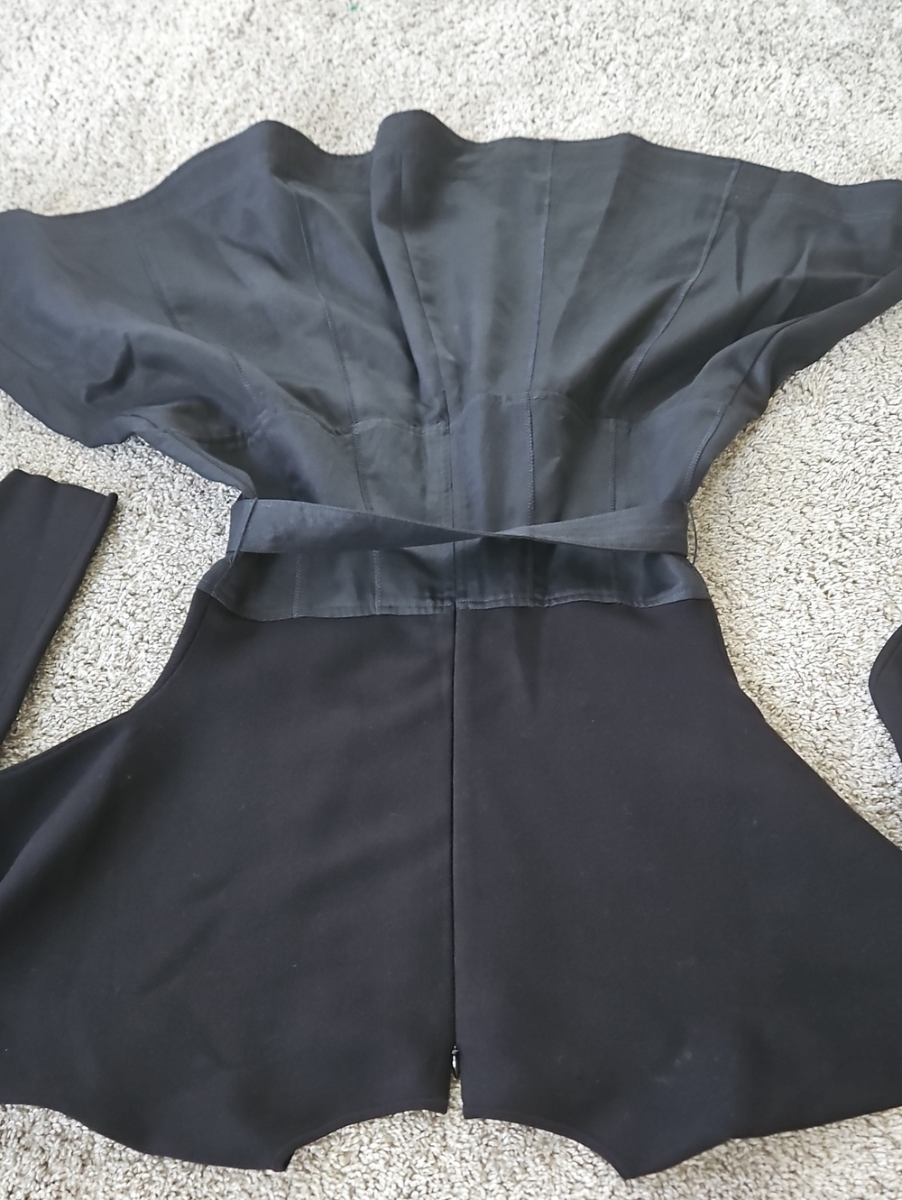 Ulla Johnson Black Crewneck Dress with Back Zip 8 - Picture 11 of 13